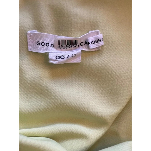 Good American Weekend Shirt in Green 00/0 XSmall Womens Button Down Blouse Top - Picture 10 of 15